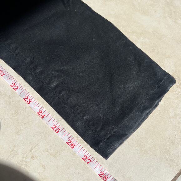 PAIGE Peg Skinny Coated Jeans in Pandora Black Size 29 - Picture 12 of 13